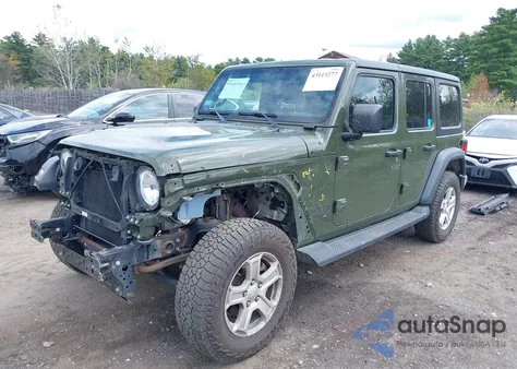 2020 Jeep Wrangler Unlimited Sport S 4X4 z USA, uszkodzony, nr VIN 1C4HJXDG1LW324513